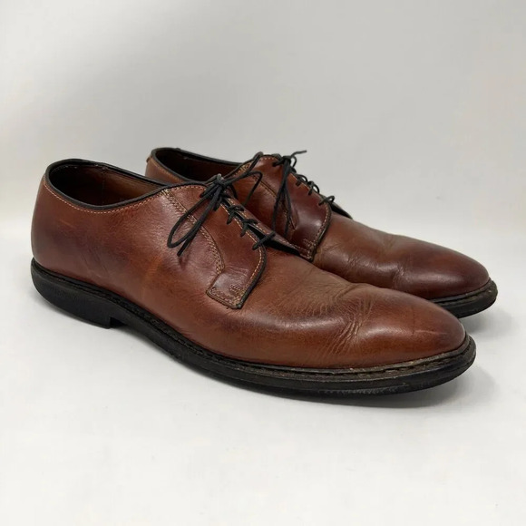 Allen Edmonds Badlands Derby Dress Shoes Brown Leather Oxford Men’s Size 11 - Picture 1 of 11